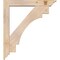 Ekena Millwork Merced Traditional Smooth Bracket w/ Offset Brace, Douglas Fir, 5 1/2"W x 32"D x 36"H BKT0604X32X36MRC01SDF - alternate 4